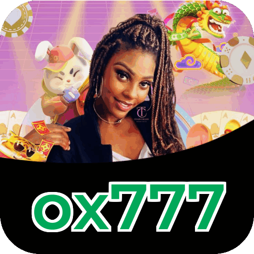 Interface do aplicativo ox777 mostrando jogos disponíveis no iOS e Android